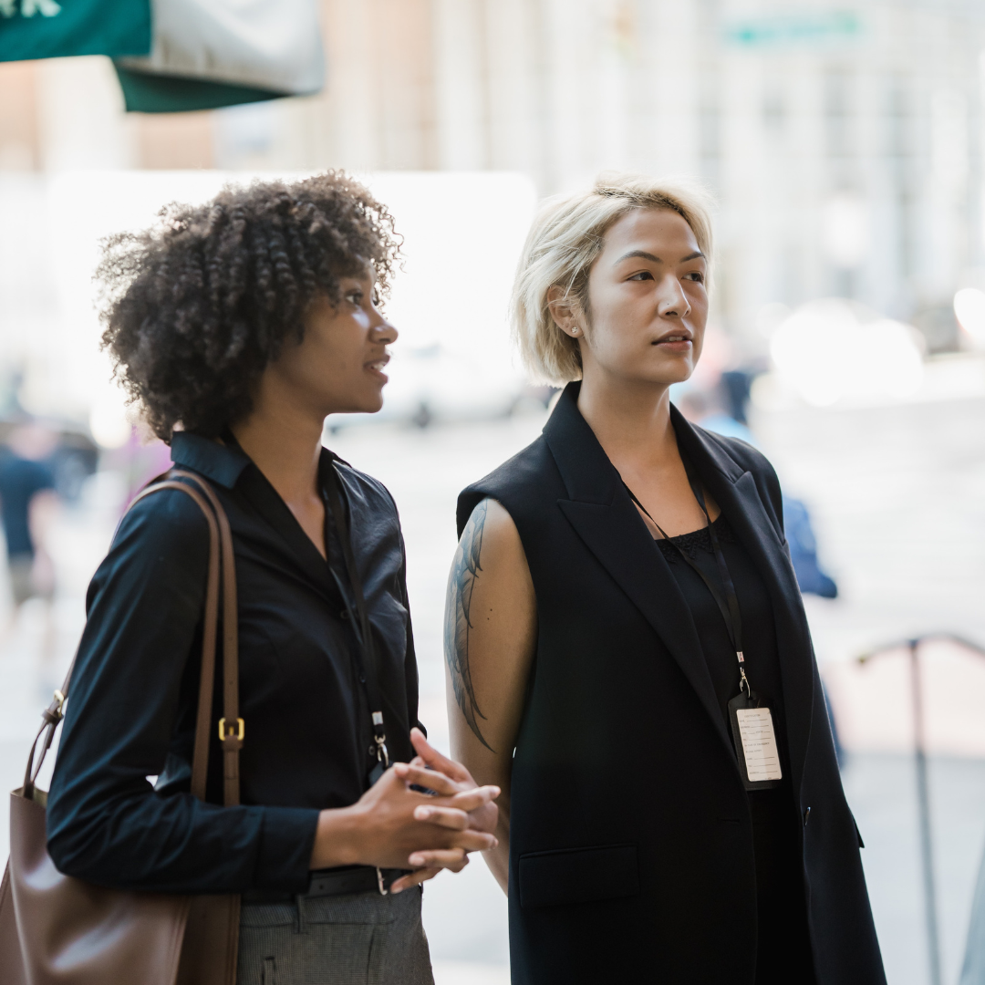 Two GenTwo colleagues outside the office